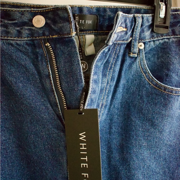 🆕 White Fox Boutique Blue Vintage Denim Women's Jeans Size Large New With Tags - Picture 4 of 8